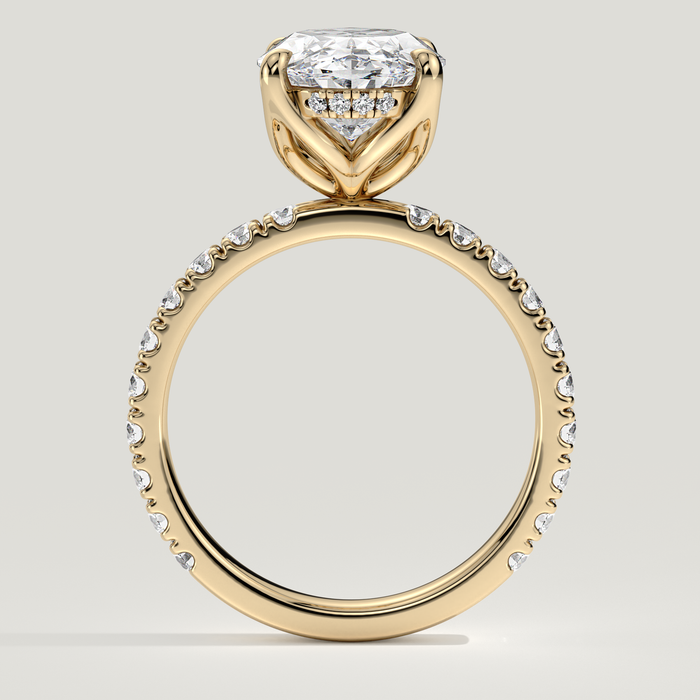 Hazel lab-grown diamond engagement ring