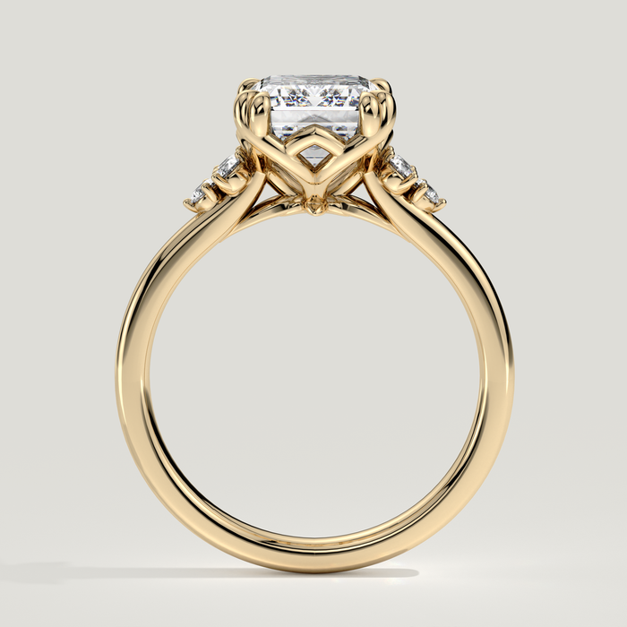 Jasper lab-grown diamond engagement ring