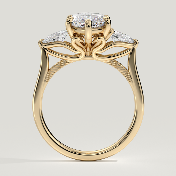 Swan lab-grown diamond engagement ring
