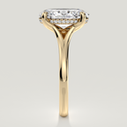 Hope oval engagement ring with its oval centre stone - Yellow Gold