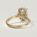 Hope oval diamond engagement ring, handcrafted in Canada - Yellow Gold