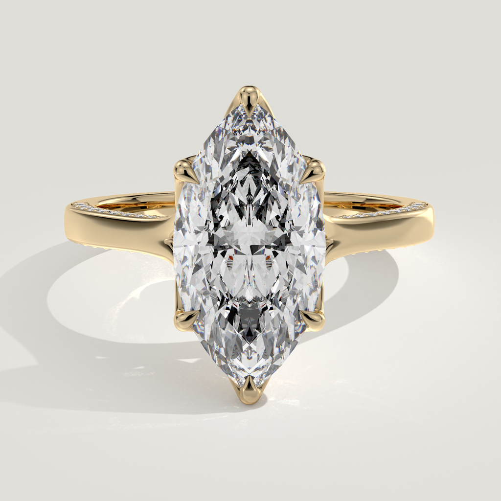 Aurora engagement ring - Yellow Gold