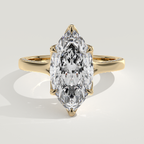 Aurora engagement ring - Yellow Gold