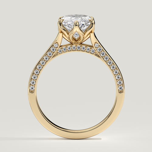 Aurora engagement ring - Yellow Gold