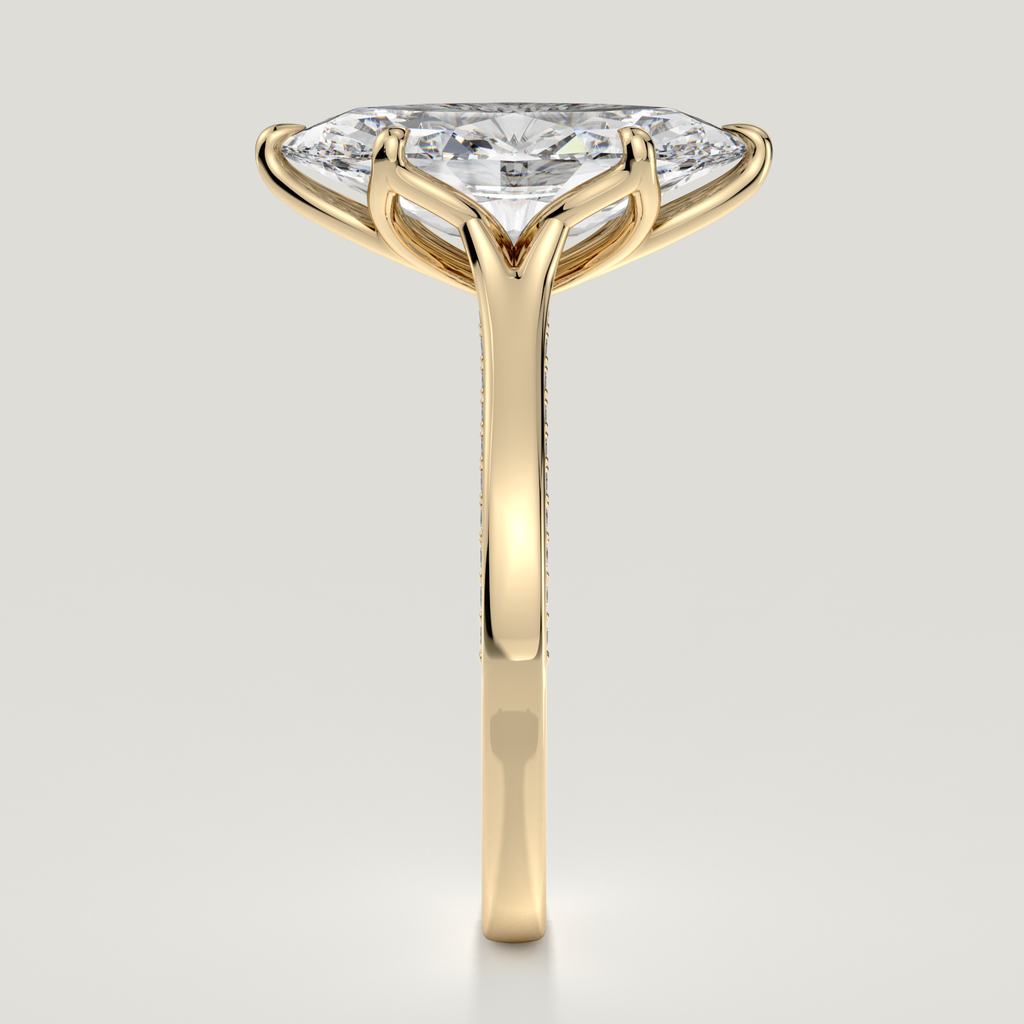 Aurora engagement ring - Yellow Gold