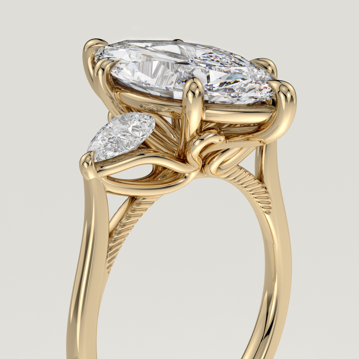 Swan - Yellow Gold